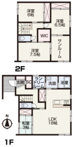 岡山市北区西崎1丁目　新築建売　4295万円　フラワーホーム